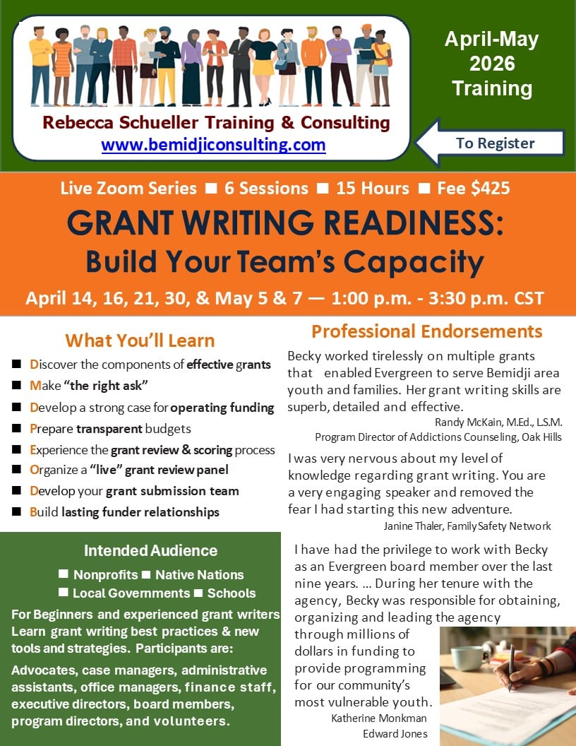 April 2026 Grant Writing Readiness: Build Your Team's Capacity