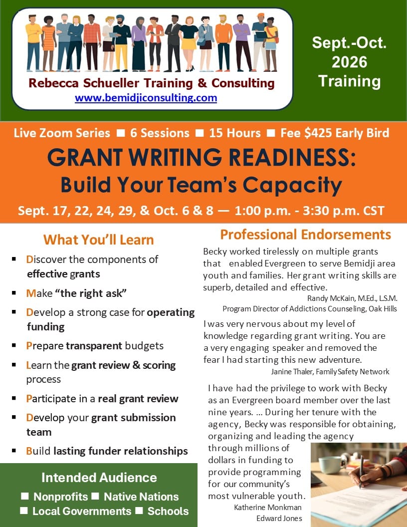 September 2026 Grant Writing Readiness: Build Your Team's Capacity