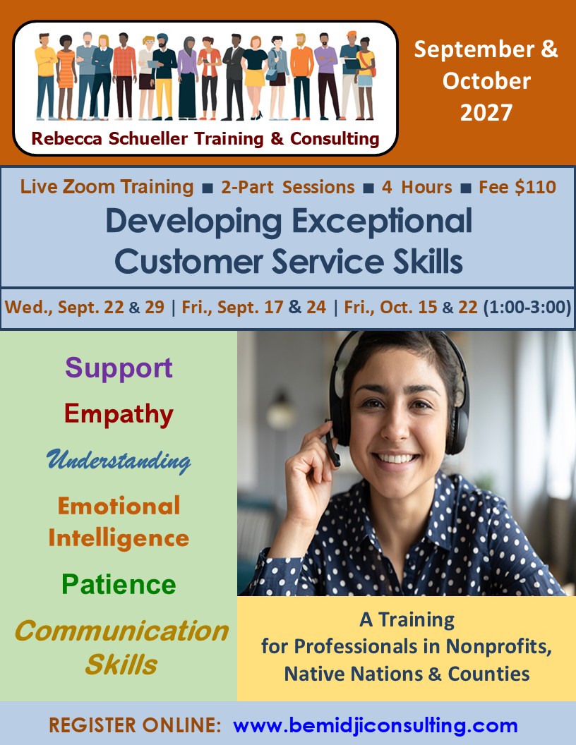 Sept. & Oct. 2027 Developing Exceptional Customer Service Skills